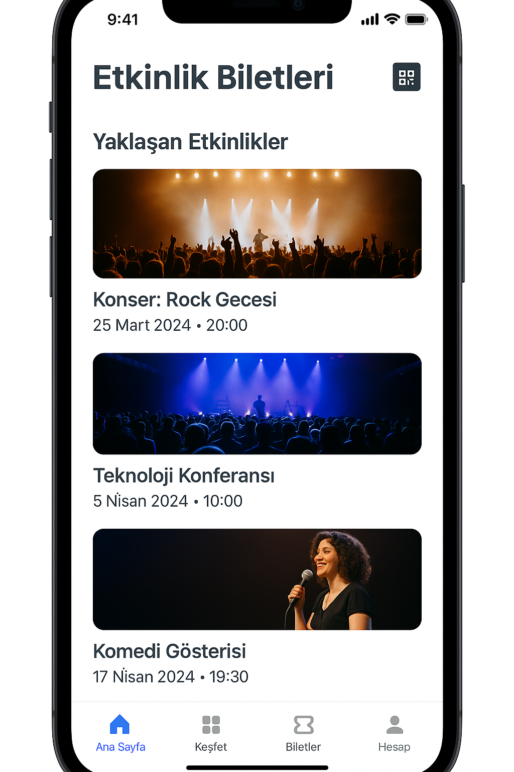 Etkinlik Biletleme Uygulaması