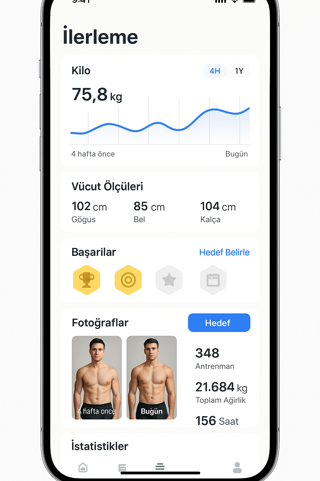 Kişisel Fitness Takip Uygulaması – Görsel 3