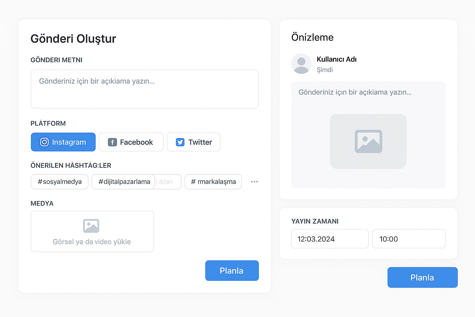 E-ticaret İçerik Takvimi Yönetimi – Görsel 2