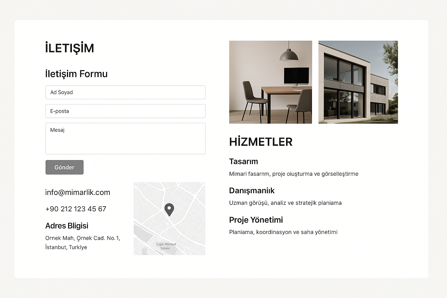 Mimarlık Portfolyo Web Sitesi – Görsel 3
